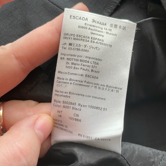 Escada black pencil skirt - Picture 5 of 6